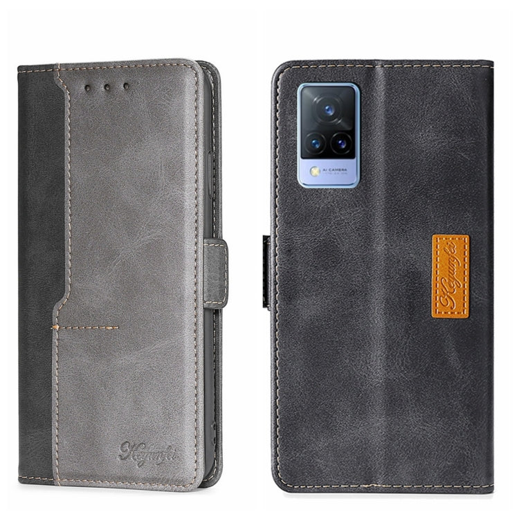 Contrast Color Side Buckle Leather Phone Case, For vivo S15 5G, For vivo S15 Pro 5G, For vivo S15E 5G/T1 Snapdragon 778G, For vivo V21 4G/V21 5G, For vivo X60 Pro Global/X60 Curved Screen