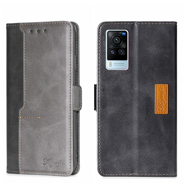 Contrast Color Side Buckle Leather Phone Case, For vivo S15 5G, For vivo S15 Pro 5G, For vivo S15E 5G/T1 Snapdragon 778G, For vivo V21 4G/V21 5G, For vivo X60 Pro Global/X60 Curved Screen