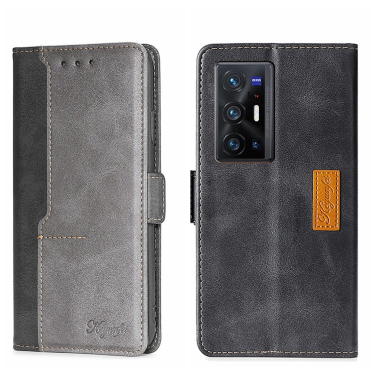 Contrast Color Side Buckle Leather Phone Case, For vivo X70, For vivo X70 Pro, For vivo X70 Pro+, For vivo Y15S Global, For vivo Y21/Y21S/Y33S