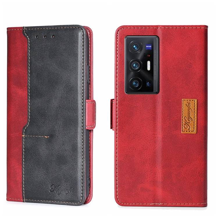 Contrast Color Side Buckle Leather Phone Case, For vivo X70, For vivo X70 Pro, For vivo X70 Pro+, For vivo Y15S Global, For vivo Y21/Y21S/Y33S