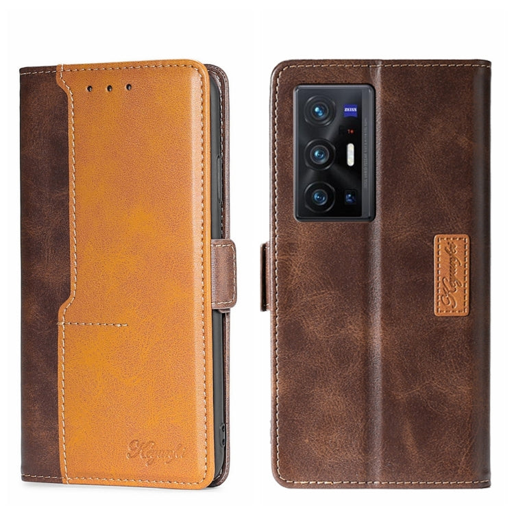 Contrast Color Side Buckle Leather Phone Case, For vivo X70, For vivo X70 Pro, For vivo X70 Pro+, For vivo Y15S Global, For vivo Y21/Y21S/Y33S