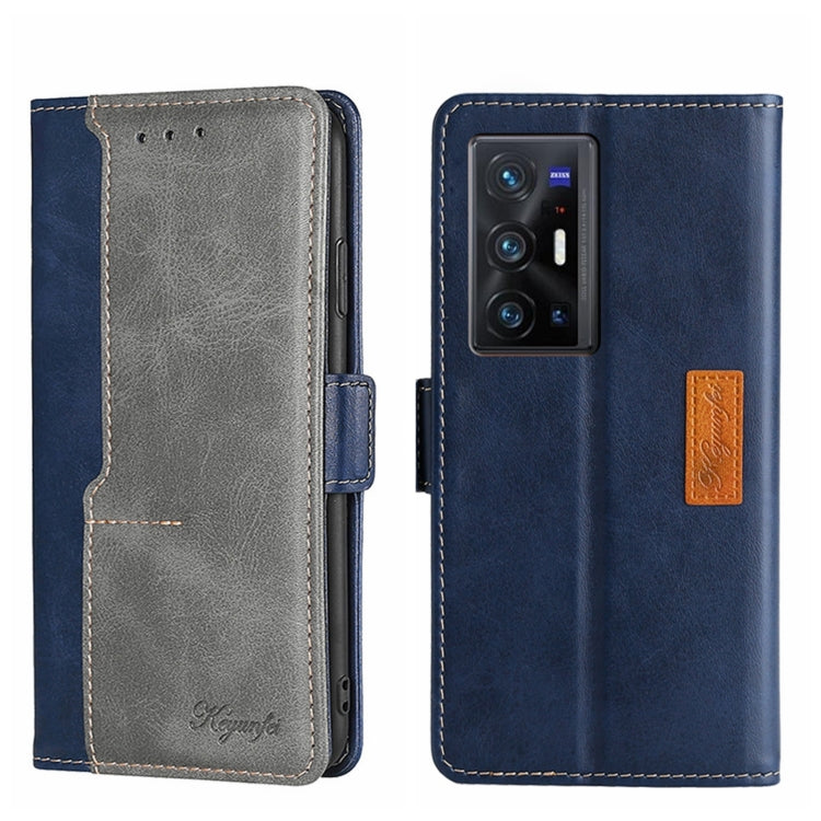 Contrast Color Side Buckle Leather Phone Case, For vivo X70, For vivo X70 Pro, For vivo X70 Pro+, For vivo Y15S Global, For vivo Y21/Y21S/Y33S