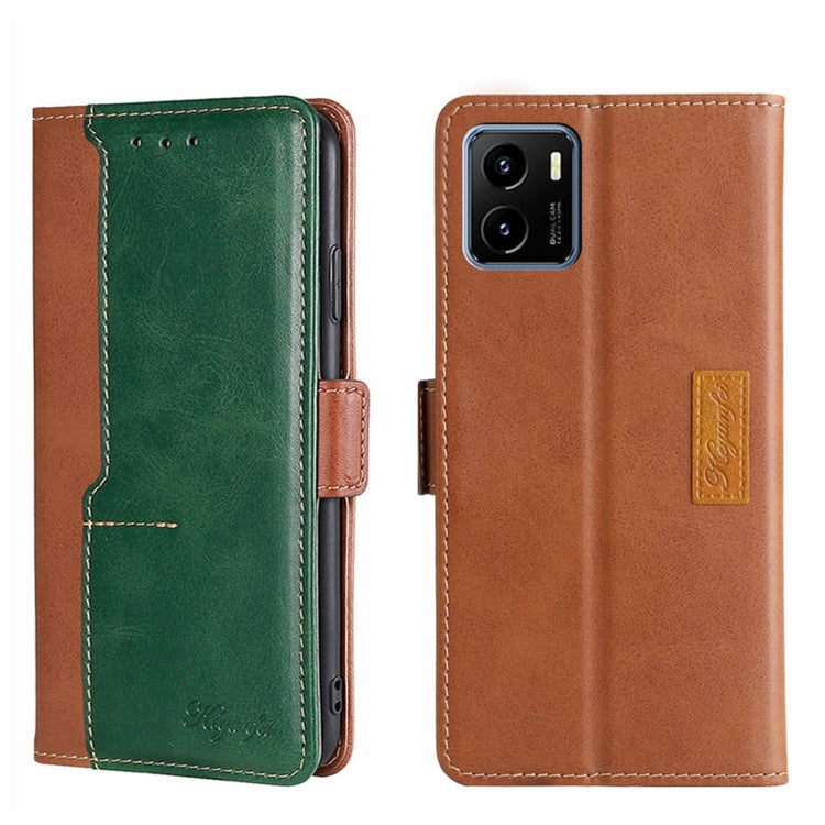 Contrast Color Side Buckle Leather Phone Case, For vivo X70, For vivo X70 Pro, For vivo X70 Pro+, For vivo Y15S Global, For vivo Y21/Y21S/Y33S