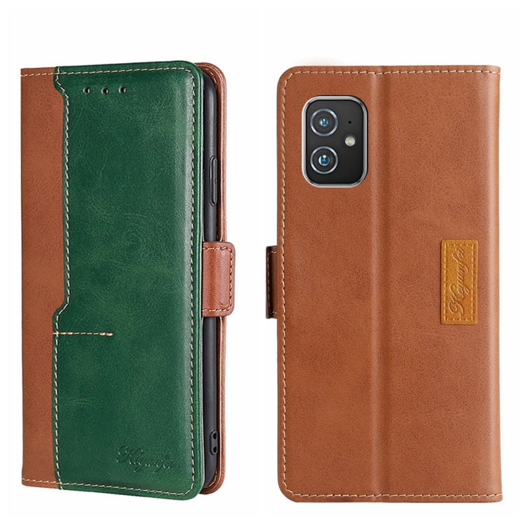 Contrast Color Side Buckle Leather Phone Case, For Asus ZenFone 8 ZS590KS, For Huawei Nova 8i, For Huawei Nova 9, For Honor 50 Pro, For Honor 50