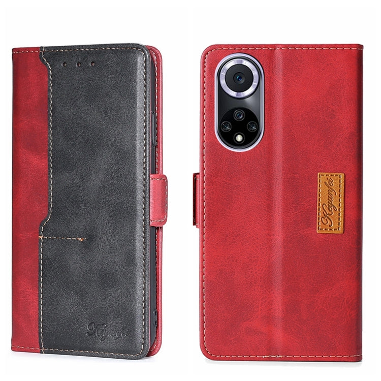 Contrast Color Side Buckle Leather Phone Case, For Asus ZenFone 8 ZS590KS, For Huawei Nova 8i, For Huawei Nova 9, For Honor 50 Pro, For Honor 50