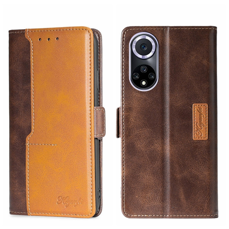 Contrast Color Side Buckle Leather Phone Case, For Asus ZenFone 8 ZS590KS, For Huawei Nova 8i, For Huawei Nova 9, For Honor 50 Pro, For Honor 50