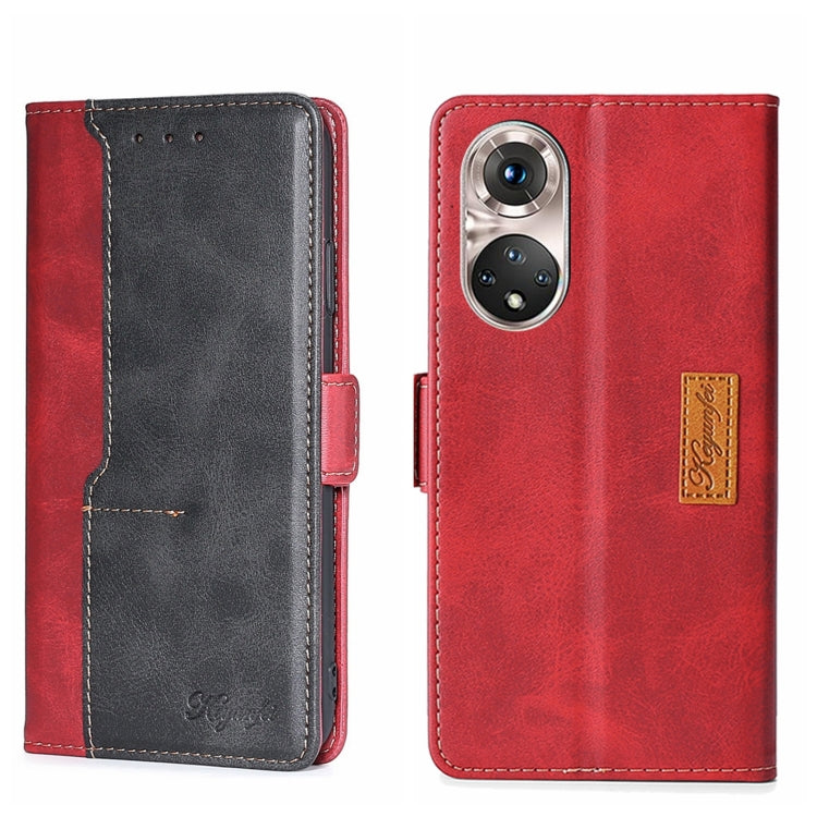 Contrast Color Side Buckle Leather Phone Case, For Asus ZenFone 8 ZS590KS, For Huawei Nova 8i, For Huawei Nova 9, For Honor 50 Pro, For Honor 50