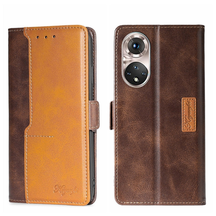 Contrast Color Side Buckle Leather Phone Case, For Asus ZenFone 8 ZS590KS, For Huawei Nova 8i, For Huawei Nova 9, For Honor 50 Pro, For Honor 50