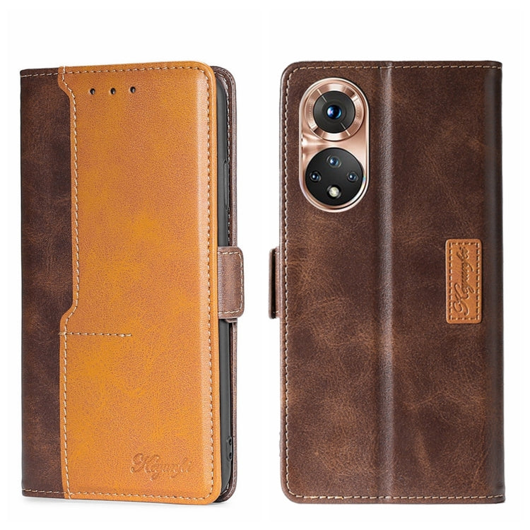 Contrast Color Side Buckle Leather Phone Case, For Asus ZenFone 8 ZS590KS, For Huawei Nova 8i, For Huawei Nova 9, For Honor 50 Pro, For Honor 50