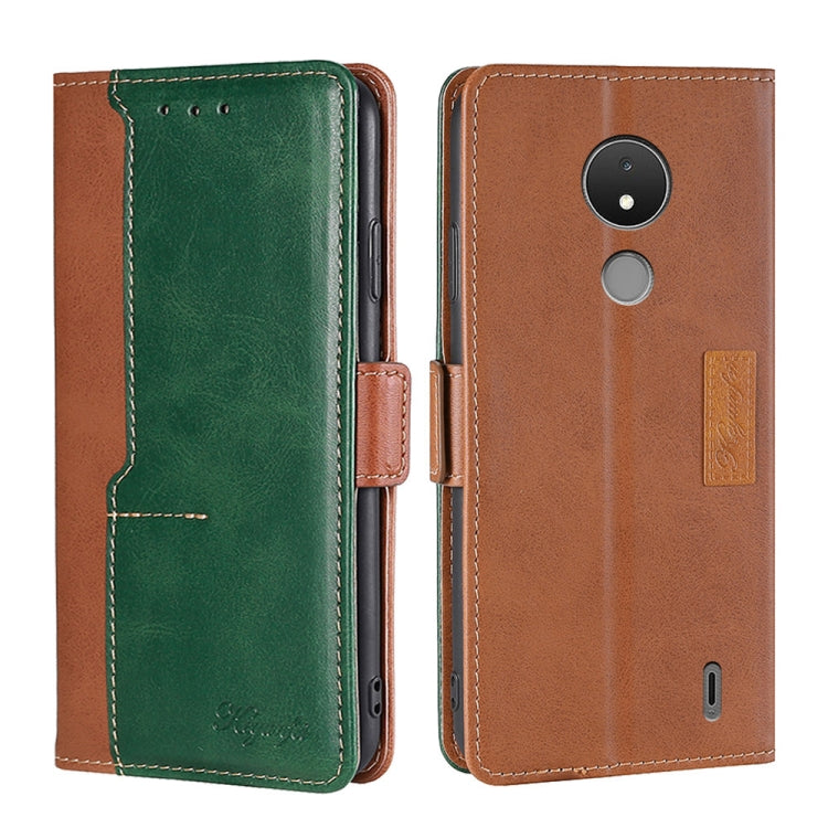 Contrast Color Side Buckle Leather Phone Case, For Nokia C01 Plus/C1 2nd Editon, For Nokia C21, For Nokia C21 Plus, For Sony Xperia ACE II, For Sony Xperia Pro-I