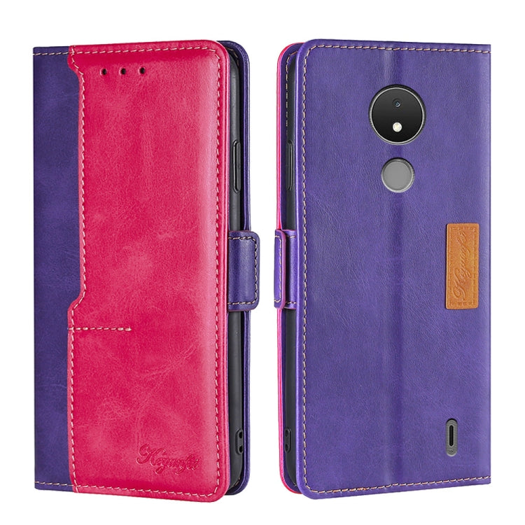 Contrast Color Side Buckle Leather Phone Case, For Nokia C01 Plus/C1 2nd Editon, For Nokia C21, For Nokia C21 Plus, For Sony Xperia ACE II, For Sony Xperia Pro-I