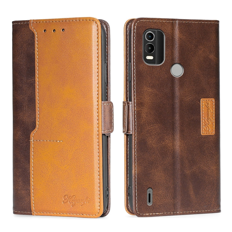 Contrast Color Side Buckle Leather Phone Case, For Nokia C01 Plus/C1 2nd Editon, For Nokia C21, For Nokia C21 Plus, For Sony Xperia ACE II, For Sony Xperia Pro-I