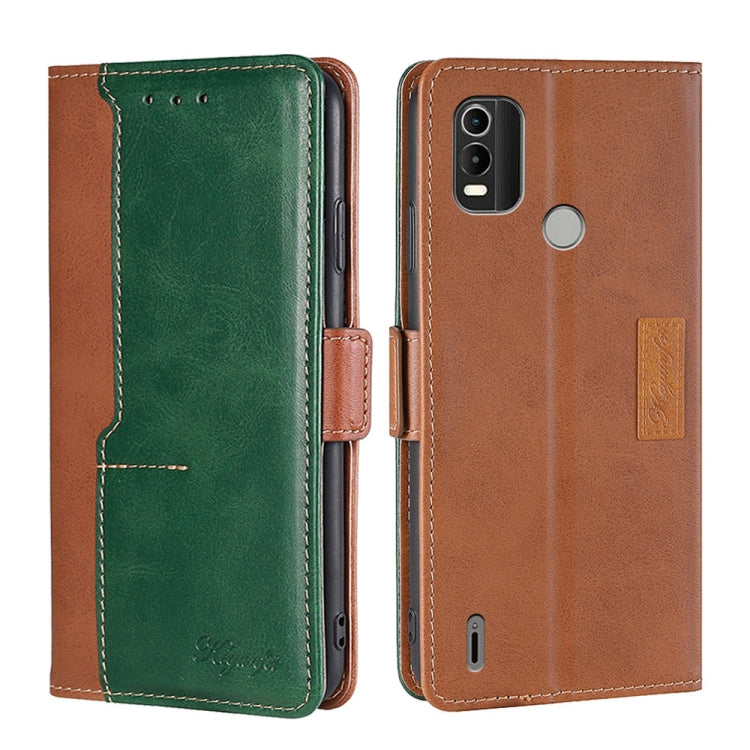 Contrast Color Side Buckle Leather Phone Case, For Nokia C01 Plus/C1 2nd Editon, For Nokia C21, For Nokia C21 Plus, For Sony Xperia ACE II, For Sony Xperia Pro-I