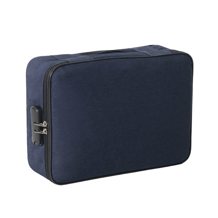 Large Capacity Multi-layers Foldable Fabric Document Storage Bag, Two Layers-Unlocked, Two Layers-Locked, Three Layers-Unlocked, Three Layers-Locked