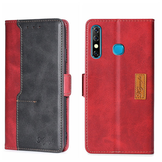 Contrast Color Side Buckle Leather Phone Case, For Infinix Hot 8/Hot 8 Lite/Tecno Camon 12, For Infinix Hot 9/Note 7 Lite X655C, For Infinix Hot 10 Lite/Smart 5 X657, For Infinix Smart 4 X653