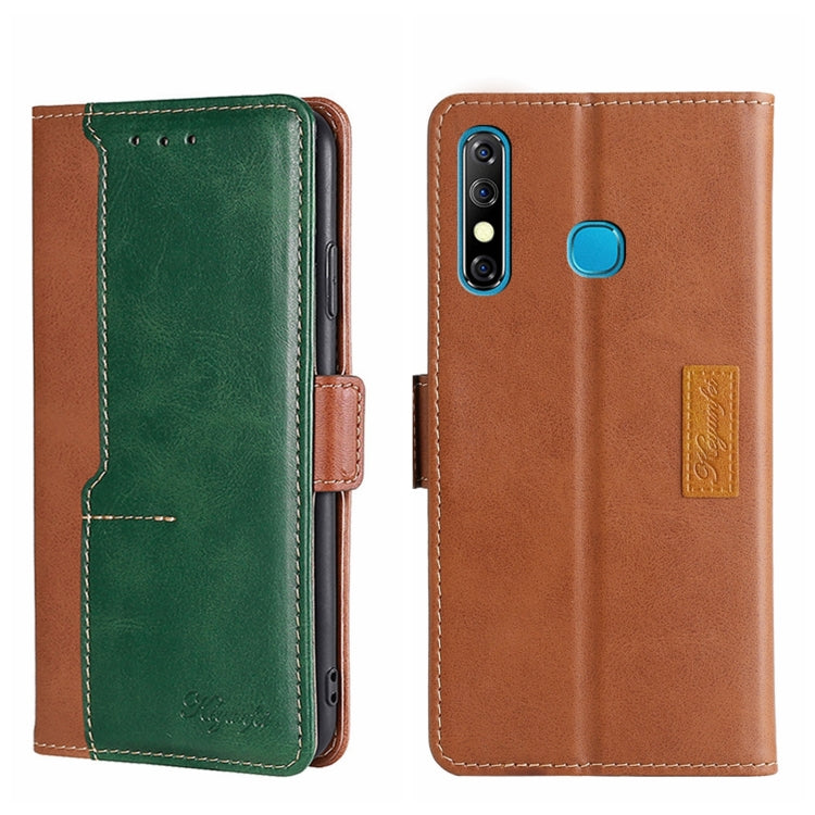 Contrast Color Side Buckle Leather Phone Case, For Infinix Hot 8/Hot 8 Lite/Tecno Camon 12, For Infinix Hot 9/Note 7 Lite X655C, For Infinix Hot 10 Lite/Smart 5 X657, For Itel A48, For Infinix Smart 4 X653