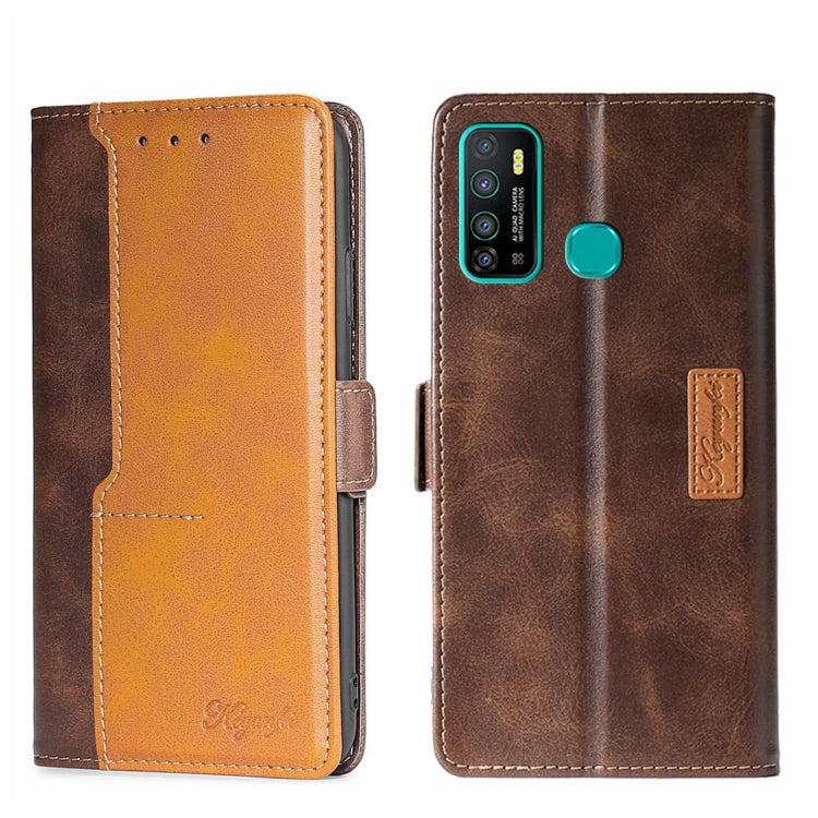 Contrast Color Side Buckle Leather Phone Case, For Infinix Hot 8/Hot 8 Lite/Tecno Camon 12, For Infinix Hot 9/Note 7 Lite X655C, For Infinix Hot 10 Lite/Smart 5 X657, For Itel A48, For Infinix Smart 4 X653