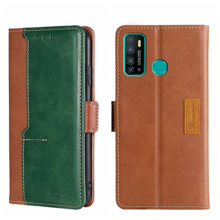 Contrast Color Side Buckle Leather Phone Case, For Infinix Hot 8/Hot 8 Lite/Tecno Camon 12, For Infinix Hot 9/Note 7 Lite X655C, For Infinix Hot 10 Lite/Smart 5 X657, For Itel A48, For Infinix Smart 4 X653