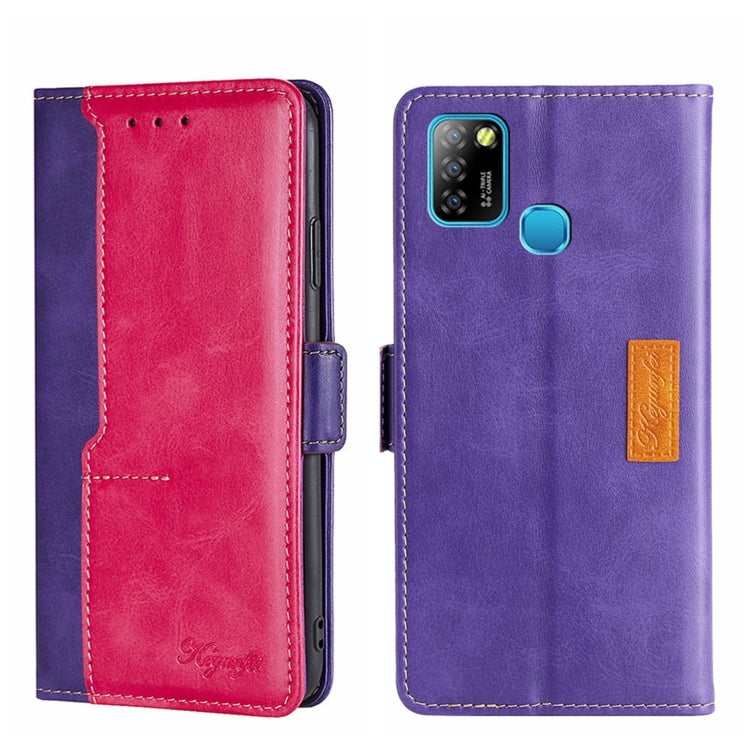 Contrast Color Side Buckle Leather Phone Case, For Infinix Hot 8/Hot 8 Lite/Tecno Camon 12, For Infinix Hot 9/Note 7 Lite X655C, For Infinix Hot 10 Lite/Smart 5 X657, For Itel A48, For Infinix Smart 4 X653