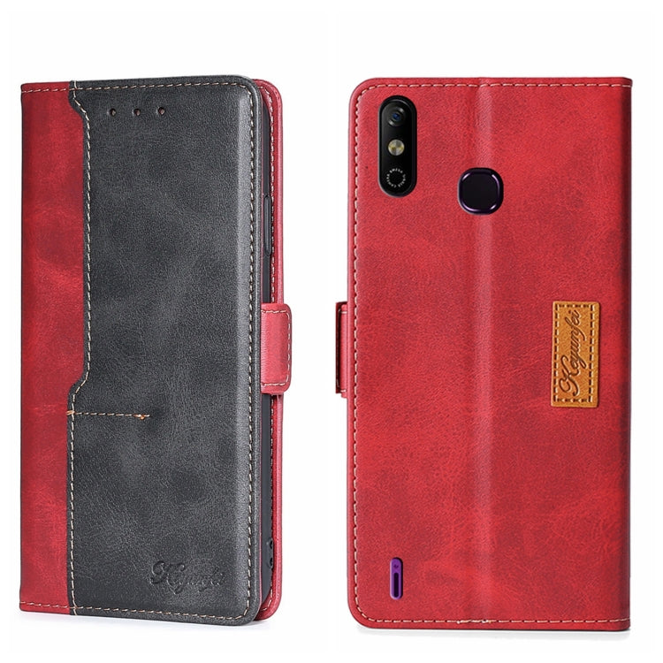 Contrast Color Side Buckle Leather Phone Case, For Infinix Hot 8/Hot 8 Lite/Tecno Camon 12, For Infinix Hot 9/Note 7 Lite X655C, For Infinix Hot 10 Lite/Smart 5 X657, For Itel A48, For Infinix Smart 4 X653