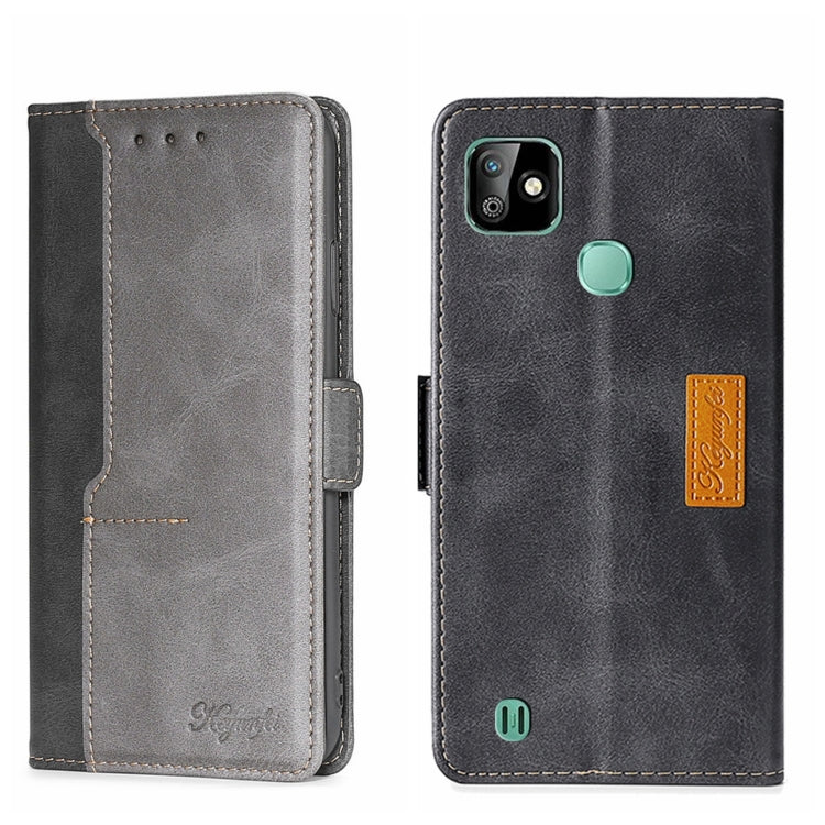 Contrast Color Side Buckle Leather Phone Case, For Itel Vision 1, For Infinix Smart HD 2021 X612, For Itel Vision 1 Pro, For Tecno Camon 15/Camon 15 Air/Spark 5/Spark 5 Pro, For Tecno Phantom X