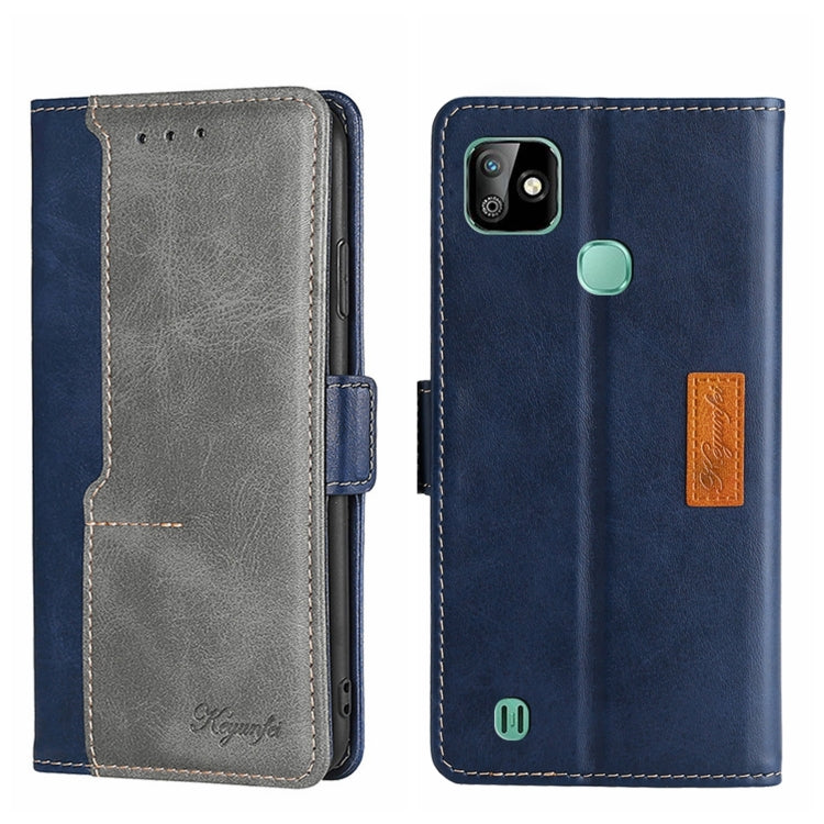 Contrast Color Side Buckle Leather Phone Case, For Itel Vision 1, For Infinix Smart HD 2021 X612, For Itel Vision 1 Pro, For Tecno Camon 15/Camon 15 Air/Spark 5/Spark 5 Pro, For Tecno Phantom X