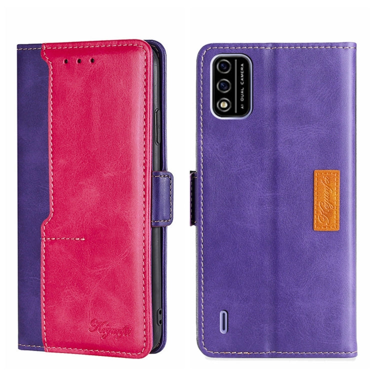 Contrast Color Side Buckle Leather Phone Case, For Infinix Hot 8/Hot 8 Lite/Tecno Camon 12, For Infinix Hot 9/Note 7 Lite X655C, For Infinix Hot 10 Lite/Smart 5 X657, For Itel A48, For Infinix Smart 4 X653