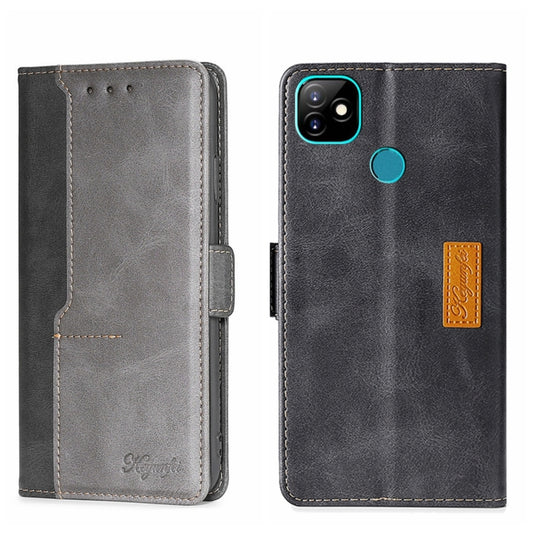 Contrast Color Side Buckle Leather Phone Case, For Itel Vision 1, For Infinix Smart HD 2021 X612, For Itel Vision 1 Pro, For Tecno Camon 15/Camon 15 Air/Spark 5/Spark 5 Pro, For Tecno Phantom X