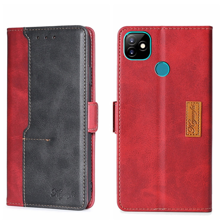 Contrast Color Side Buckle Leather Phone Case, For Itel Vision 1, For Infinix Smart HD 2021 X612, For Itel Vision 1 Pro, For Tecno Camon 15/Camon 15 Air/Spark 5/Spark 5 Pro, For Tecno Phantom X