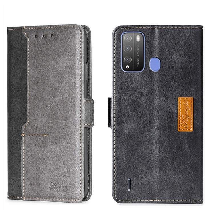 Contrast Color Side Buckle Leather Phone Case, For Itel Vision 1, For Infinix Smart HD 2021 X612, For Itel Vision 1 Pro, For Tecno Camon 15/Camon 15 Air/Spark 5/Spark 5 Pro, For Tecno Phantom X