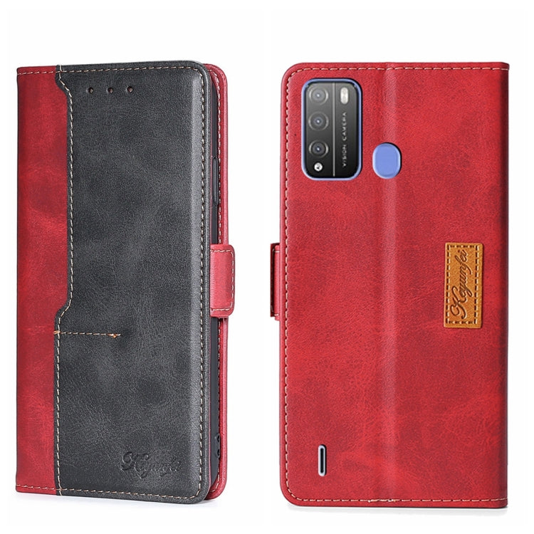 Contrast Color Side Buckle Leather Phone Case, For Itel Vision 1, For Infinix Smart HD 2021 X612, For Itel Vision 1 Pro, For Tecno Camon 15/Camon 15 Air/Spark 5/Spark 5 Pro, For Tecno Phantom X