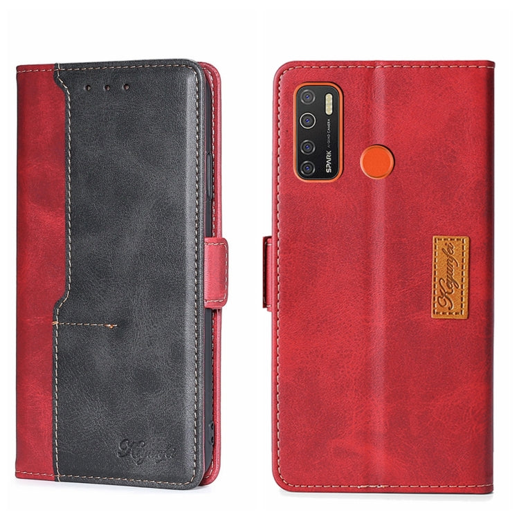 Contrast Color Side Buckle Leather Phone Case, For Itel Vision 1, For Infinix Smart HD 2021 X612, For Itel Vision 1 Pro, For Tecno Camon 15/Camon 15 Air/Spark 5/Spark 5 Pro, For Tecno Phantom X