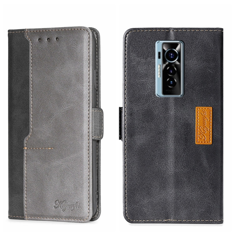 Contrast Color Side Buckle Leather Phone Case, For Itel Vision 1, For Infinix Smart HD 2021 X612, For Itel Vision 1 Pro, For Tecno Camon 15/Camon 15 Air/Spark 5/Spark 5 Pro, For Tecno Phantom X