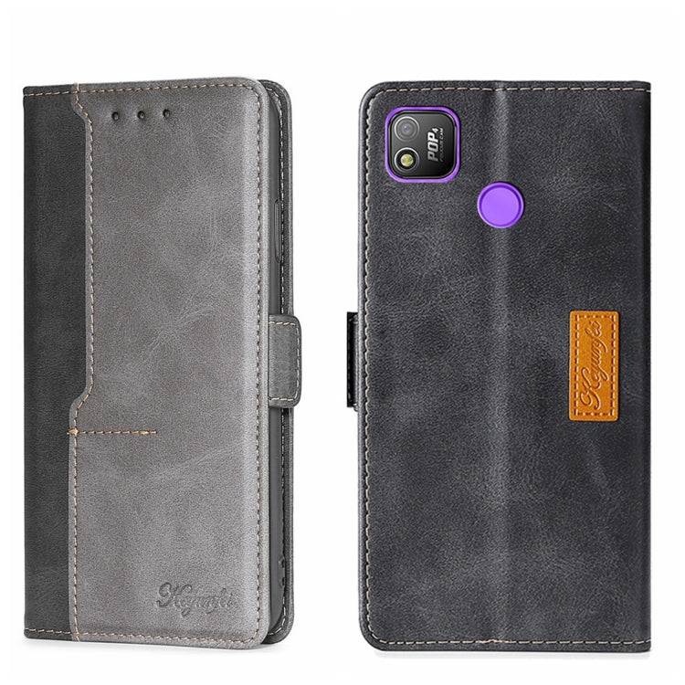 Contrast Color Side Buckle Leather Phone Case, For Tecno Pop 4, For Tecno Pop 2/Pop 2 F/Pop 2 Pro/Pop 2 Power/Itel P13, For Tecno Spark 6 GO, For Tecno Spark 7, For Doogee N40 Pro