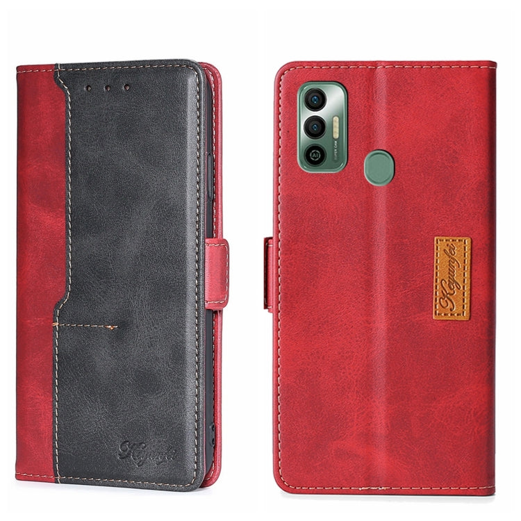 Contrast Color Side Buckle Leather Phone Case, For Tecno Pop 4, For Tecno Pop 2/Pop 2 F/Pop 2 Pro/Pop 2 Power/Itel P13, For Tecno Spark 6 GO, For Tecno Spark 7, For Doogee N40 Pro