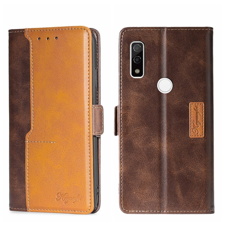 Contrast Color Side Buckle Leather Phone Case, For Doogee X96 Pro, For Fujitsu ARROWS WE F-51B, For Fujitsu Arrow Be4 Plus F-41B, For Blackview A70, For OUKITEL C25