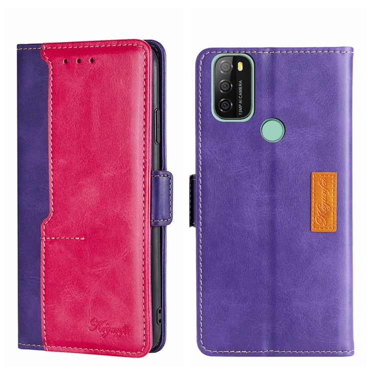 Contrast Color Side Buckle Leather Phone Case, For Doogee X96 Pro, For Fujitsu ARROWS WE F-51B, For Fujitsu Arrow Be4 Plus F-41B, For Blackview A70, For OUKITEL C25