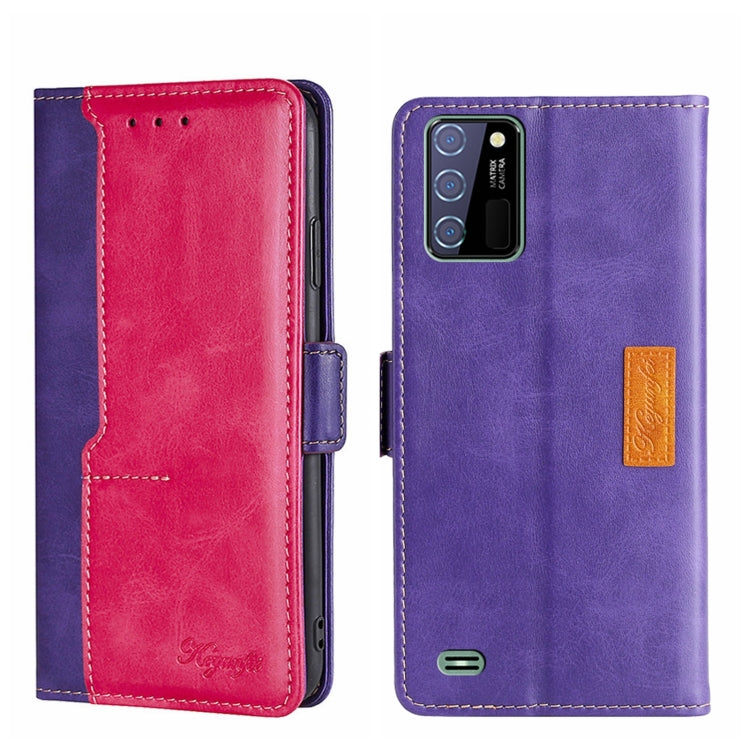 Contrast Color Side Buckle Leather Phone Case, For Doogee X96 Pro, For Fujitsu ARROWS WE F-51B, For Fujitsu Arrow Be4 Plus F-41B, For Blackview A70, For OUKITEL C25