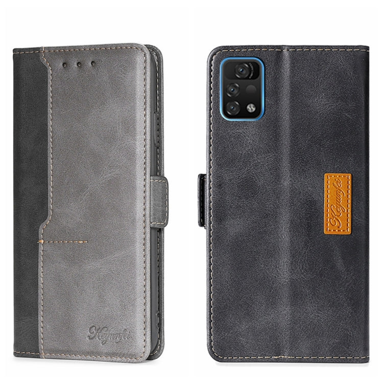 Contrast Color Side Buckle Leather Phone Case, For Sharp Aquos R6, For UMIDIGI A11 Pro Max