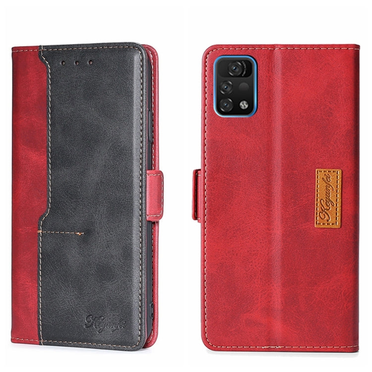 Contrast Color Side Buckle Leather Phone Case, For Sharp Aquos R6, For UMIDIGI A11 Pro Max