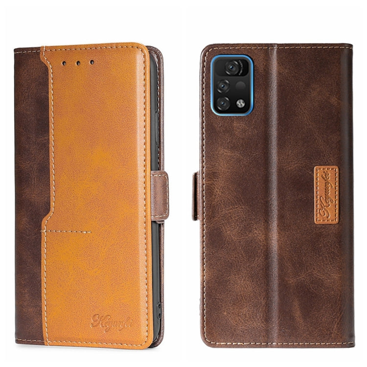 Contrast Color Side Buckle Leather Phone Case, For Sharp Aquos R6, For UMIDIGI A11 Pro Max