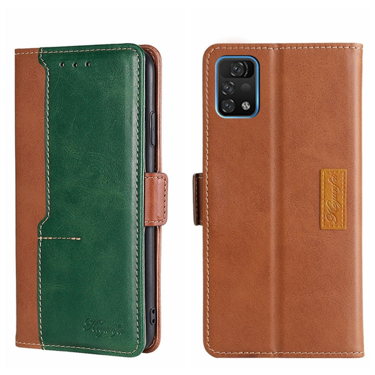 Contrast Color Side Buckle Leather Phone Case, For Sharp Aquos R6, For UMIDIGI A11 Pro Max