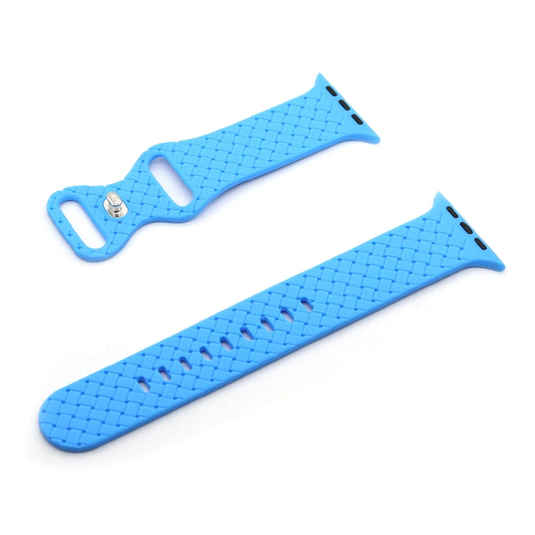 Weave Texture Watch Band For Apple Watch Series, 7 45mm / 6&SE&5&4 44mm / 3&2&1 42mm
