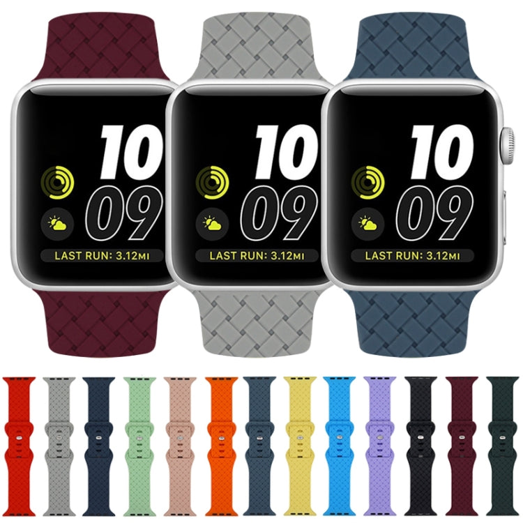 Weave Texture Watch Band For Apple Watch Series, 7 45mm / 6&SE&5&4 44mm / 3&2&1 42mm
