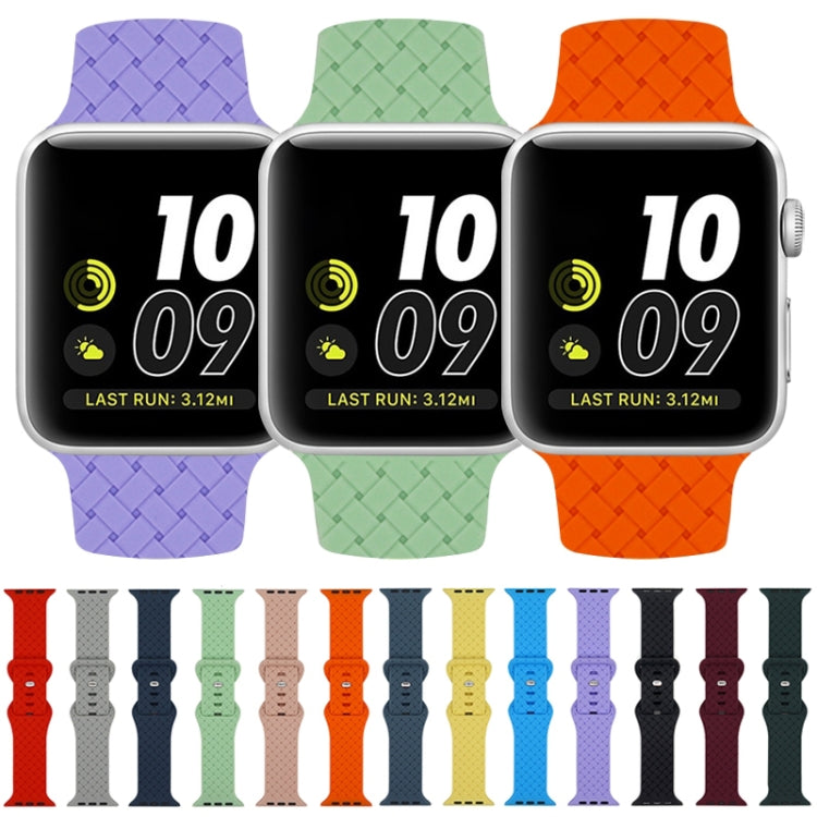 Weave Texture Watch Band For Apple Watch Series, 7 41mm / 6&SE&5&4 40mm / 3&2&1 38mm