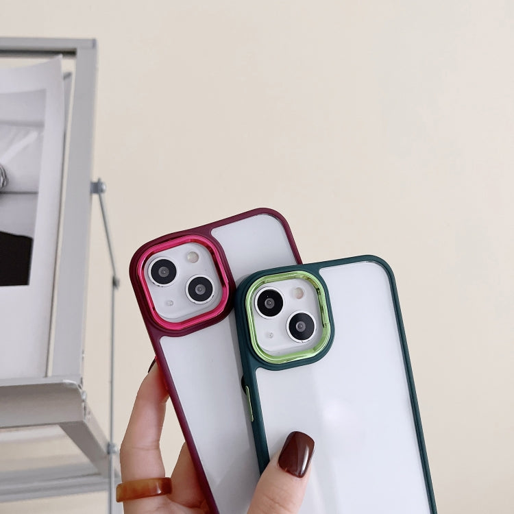 3 in 1 Electroplated Acrylic Phone Case, For iPhone 14, For iPhone 14 Plus, For iPhone 14 Pro, For iPhone 14 Pro Max