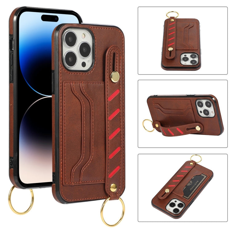 Wristband Wallet Leather Phone Case, For iPhone 14 Pro Max, For iPhone 14 Pro, For iPhone 14, For iPhone 14 Plus