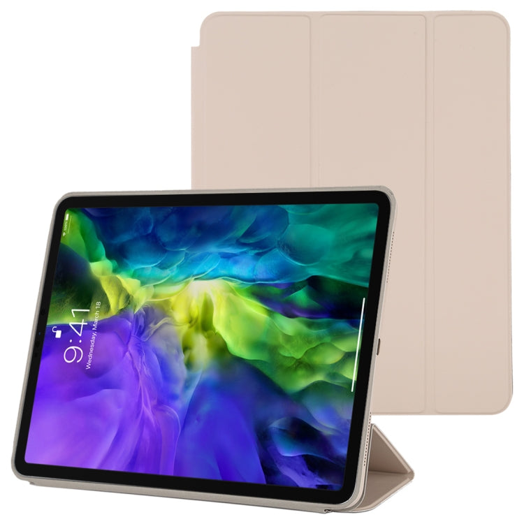 3-fold Horizontal Flip Smart Leather Case with Sleep / Wake-up Function & Holder, For iPad Pro 11 inch (2020/2021), For iPad Pro 11 inch (2020), For iPad Pro 12.9 inch (2020/2021), For iPad Pro 12.9 inch (2020)