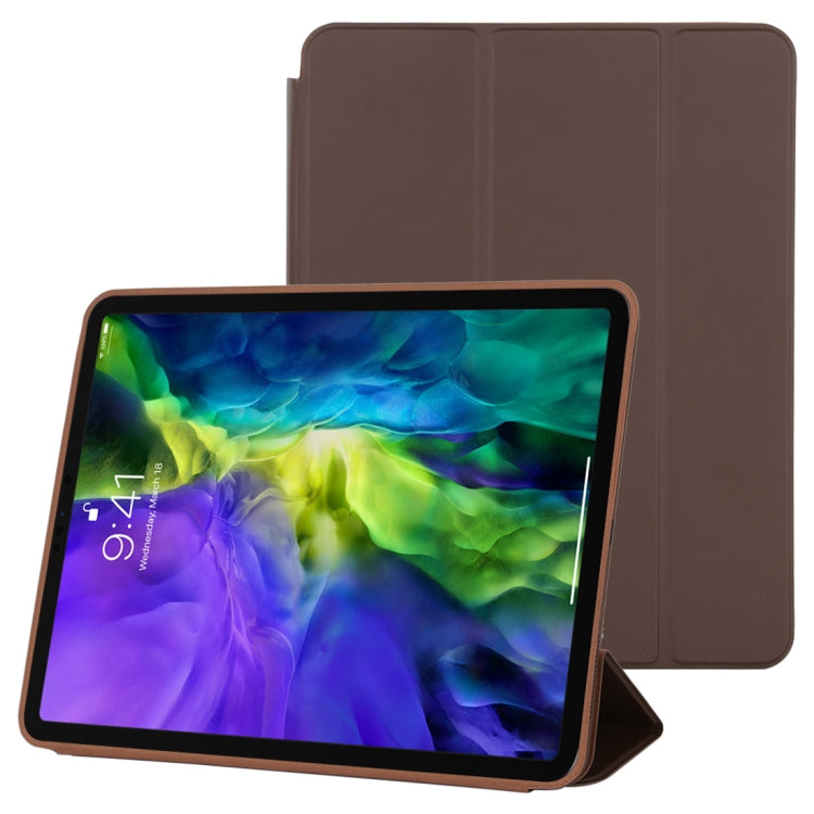 3-fold Horizontal Flip Smart Leather Case with Sleep / Wake-up Function & Holder, For iPad Pro 11 inch (2020/2021), For iPad Pro 11 inch (2020), For iPad Pro 12.9 inch (2020/2021), For iPad Pro 12.9 inch (2020)