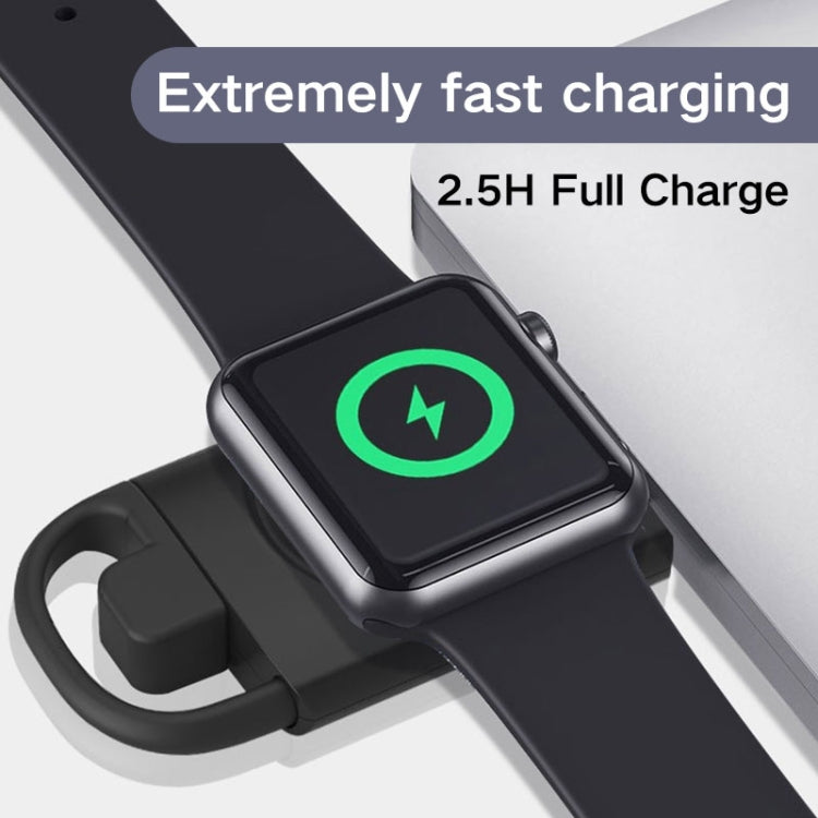 T09-A Dual USB Portable Wireless Smart Watch Charger for Apple Watch Series, For Apple Watch Series